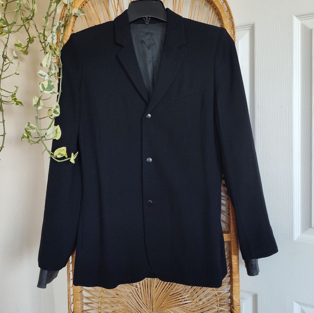 🌸JEAN PAUL GAULTIER Blazer with detachable Leather Sleeves